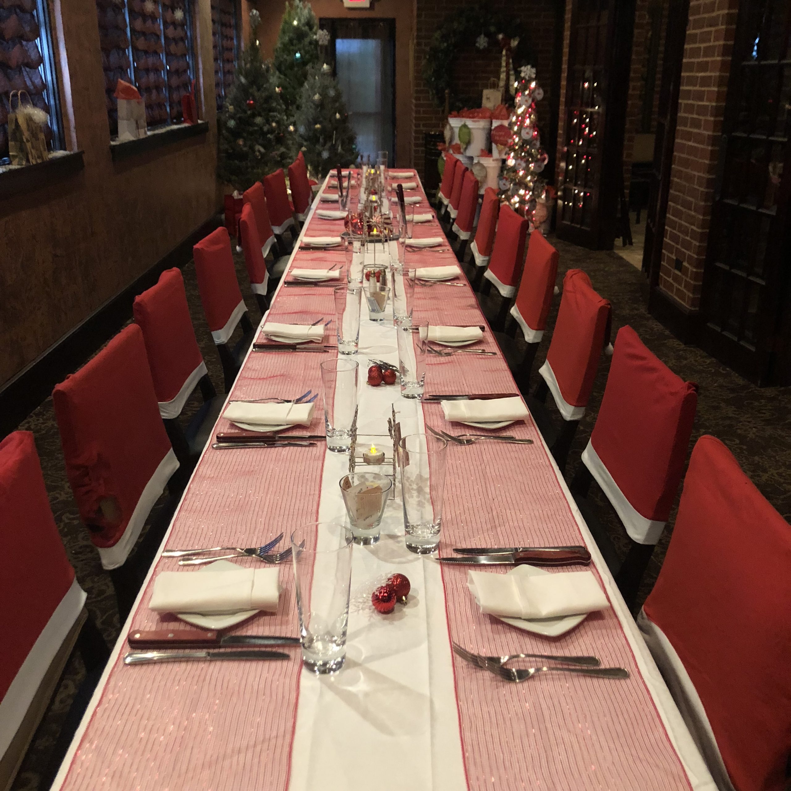 Board Room Christmas Party Table Design Opus Prime Steakhouse
